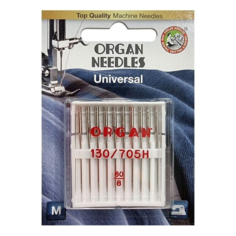 Голки швейні універсальні ORGAN №60 для побутових швейних машин блістерна упаковка 10 штук (6504)