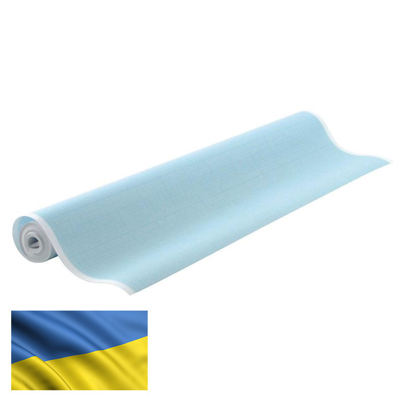 Папір масштабно-координатний ОФОРТ МК6440Р 640мм x 40м у рулоні, колір блакитний (міліметрівка) (1337)